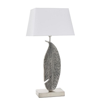 Duża lampa stołowa Leaf z abażurem